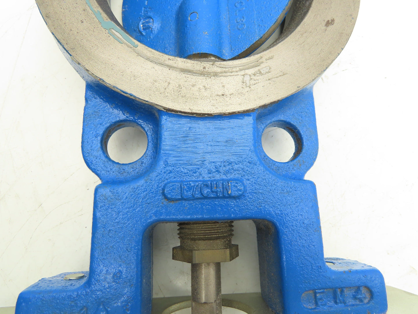 4" Wafer Style Steel Butterfly Valve Metal Seated with Handle