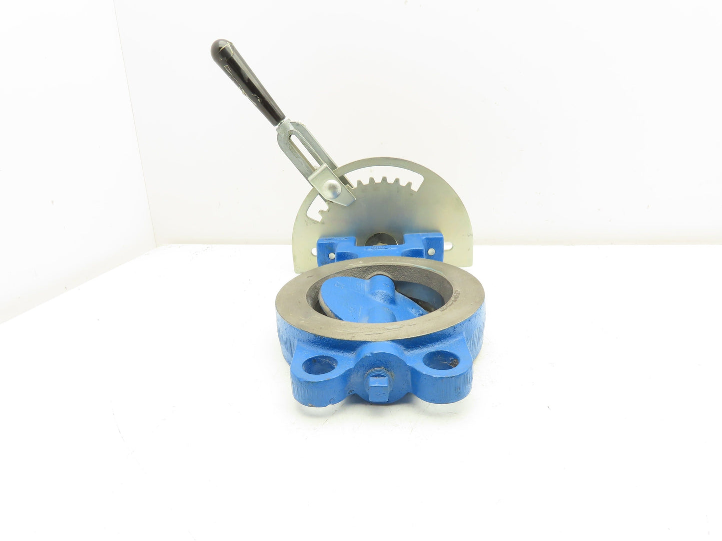 4" Wafer Style Steel Butterfly Valve Metal Seated with Handle