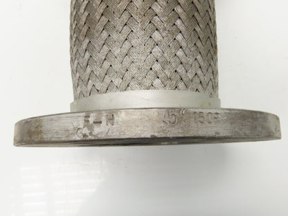 5"x 11" Steel Flanged Stainless Braided Flex Hose Pipe Expansion Joint 8-Bolt