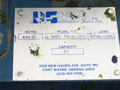 Vickers PVQ10 Hydraulic Power Unit 30 Gal 5 GPM 3000 PSI 2Hp 460V w/Oil Cooler