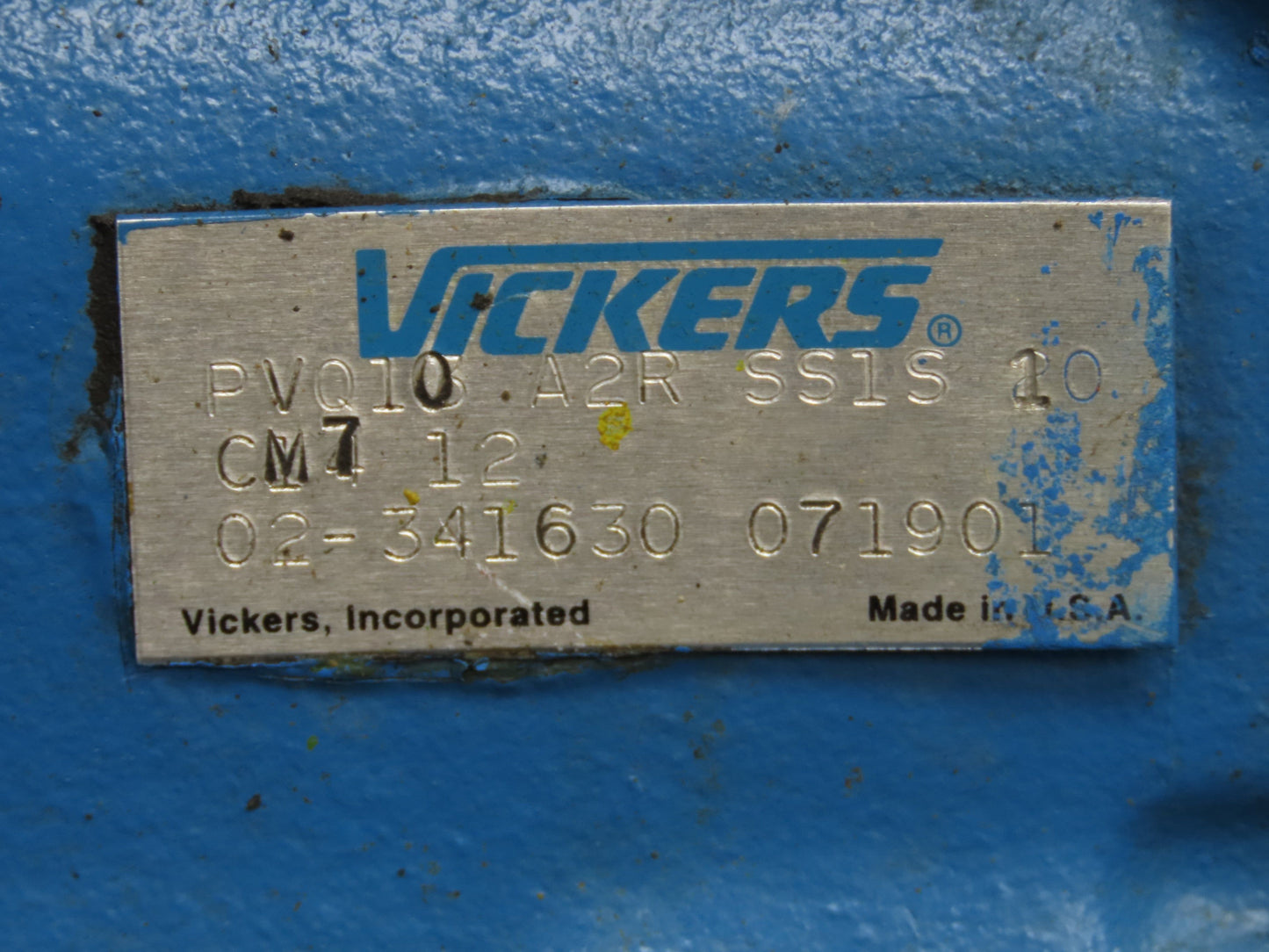 Vickers PVQ10 Hydraulic Power Unit 30 Gal 5 GPM 3000 PSI 2Hp 460V w/Oil Cooler