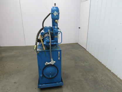 Vickers PVQ10 Hydraulic Power Unit 30 Gal 5 GPM 3000 PSI 2Hp 460V w/Oil Cooler