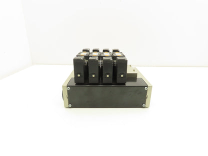 SMC VFS3300-5FZ Pneumatic 5-Station Manifold 5/3 Solenoid Valves 24VDC 3/8" NPT