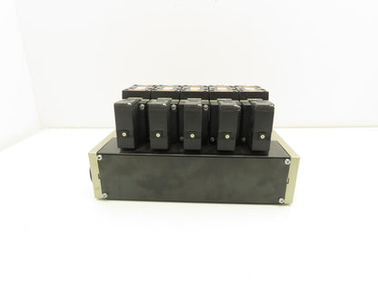 SMC VFS4500-5FZ Pneumatic 5-Station Manifold 5/3 Solenoid Valves 24VDC 1/2" NPT