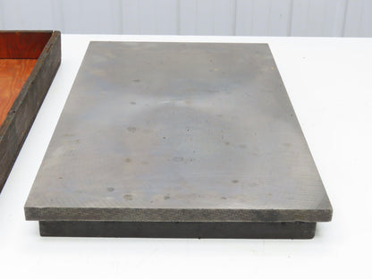 Cast Iron Layout Inspection Table Surface Plate 24"L 14.5"W 3/4" Machined Top