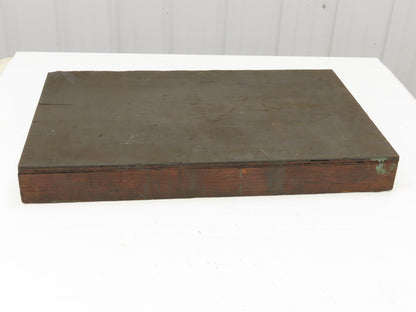 Cast Iron Layout Inspection Table Surface Plate 24"L 14.5"W 3/4" Machined Top