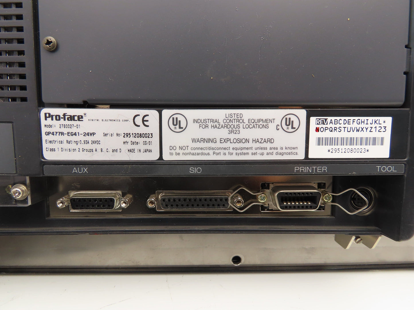 Pro-Face GP477R-EG41-24VP Operator Interface Control Panel 9.1" Display