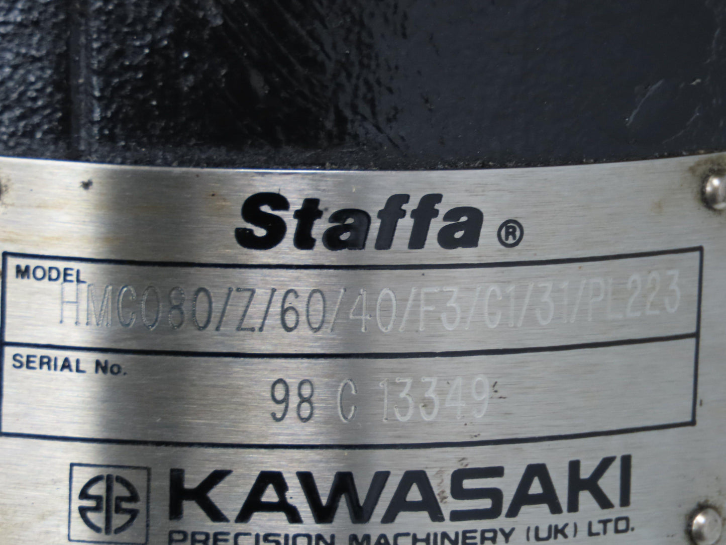 Kawasaki Staffa HM/C080/Z/60/40/F3/C1/31/PL223 Radial Piston Hydraulic Motor