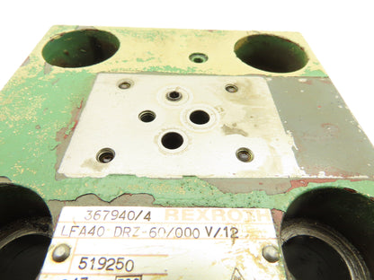 Rexroth LFA40 DRZ-60/000V/12 Logic 2-Way Cartridge Valve Control Cover