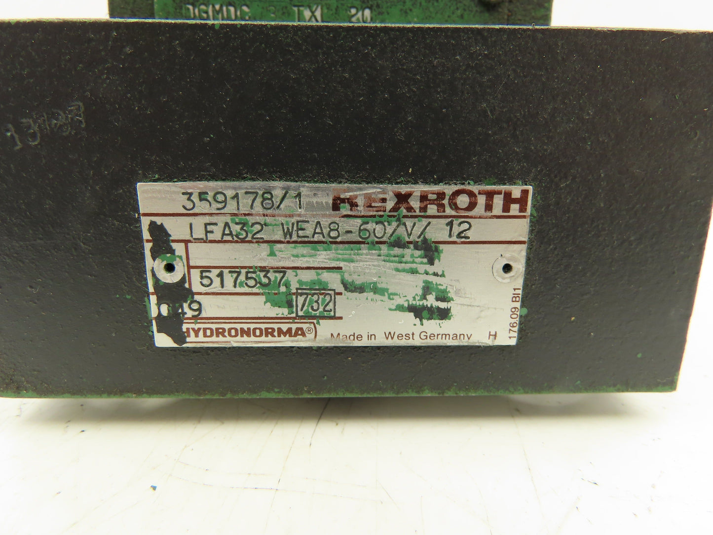 Rexroth LFA32 WEA8-60/V/12 Logic Cartridge Valve Solenoid Control Cover 115V