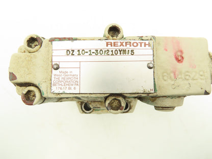 Rexroth DZ 10-1-30/210YM/5 Hydraulic Pressure Reducing Manual Valve