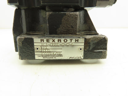 Rexroth AGA-0581-0-C-4 Hydraulic Valve Manifold 3000 PSI