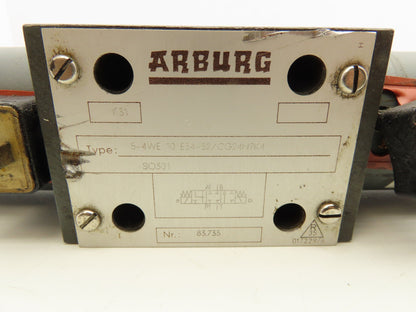 Arburg 5-4WE10 E34-32/CG24N9K4 Directional Control 4/3 Solenoid Valve 24VDC