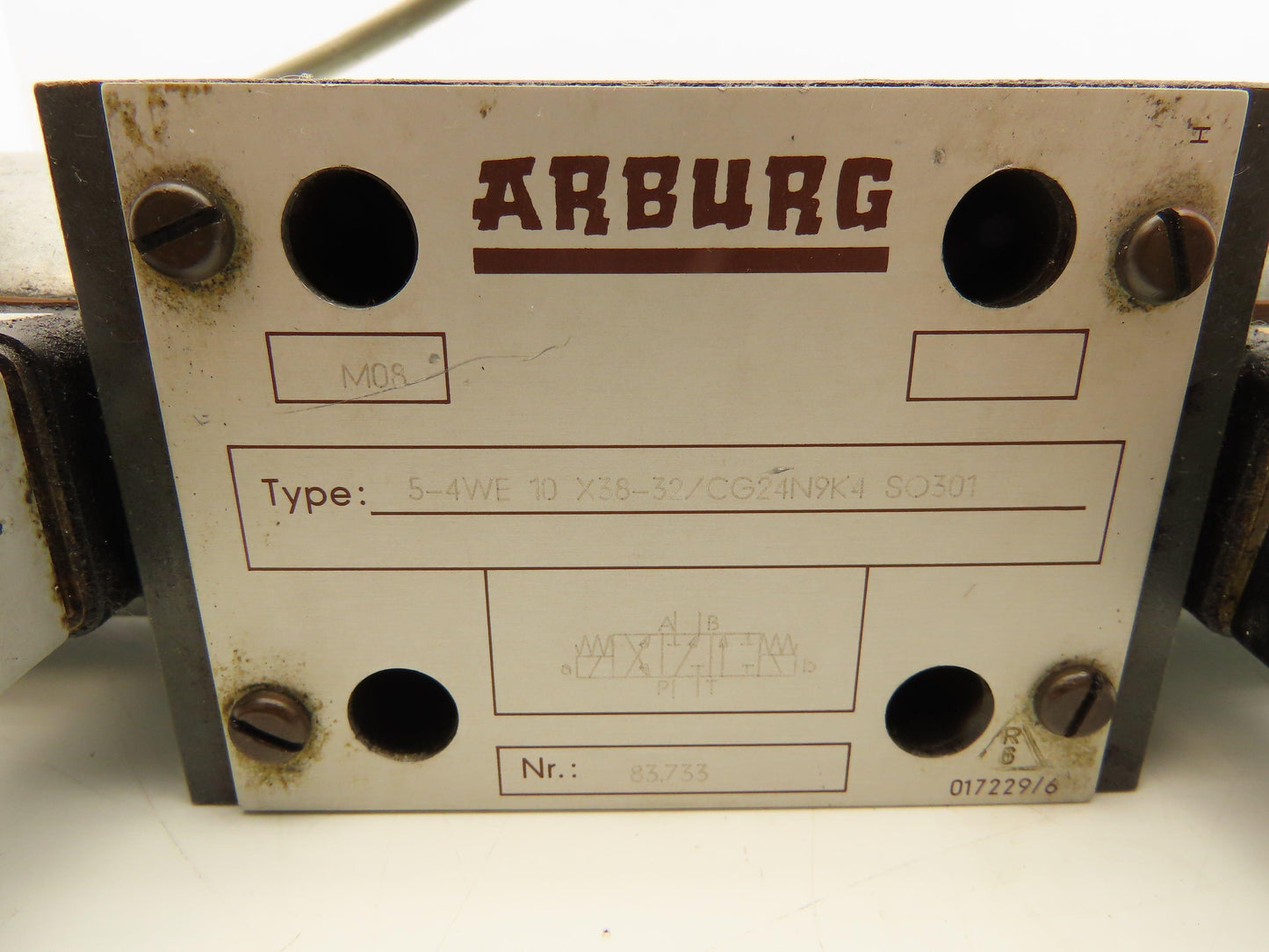 Arburg 5-4WE10 X38-32/CG24N9K4 Directional Control 4/3 Solenoid Valve 24VDC