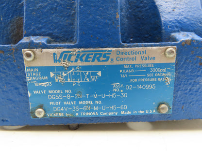 Vickers DG5S-8-2C-T-M-U-H5-30 Directional Solenoid Valve 24V DG4V-3-6C-M-U-H5-60