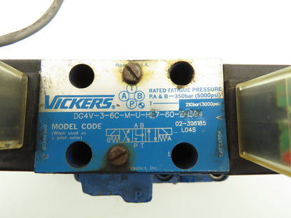 Vickers DG5S-8-2C-T-M-U-H5-30 Directional Solenoid Valve 24V DG4V-3-6C-M-U-H5-60
