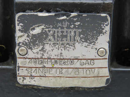Rexroth 4WEH 10 E20/6AG24N9ETK4/B10V Directional Solenoid Valve 24VDC 4WE6 J51