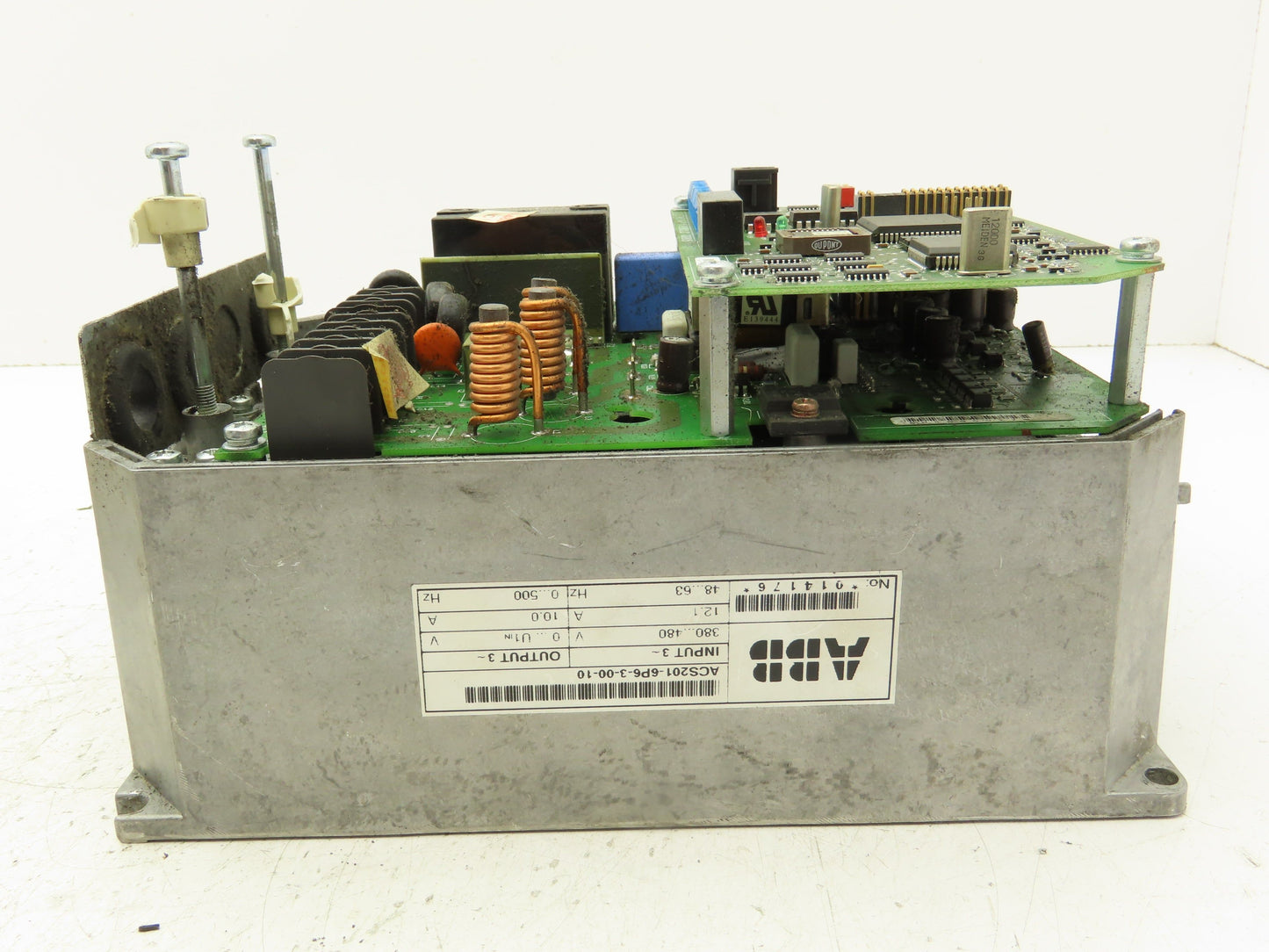 ABB ACS201-6P6-3-00-10 ACS 200 AC VFD Drive 480V 10A Broken Cover
