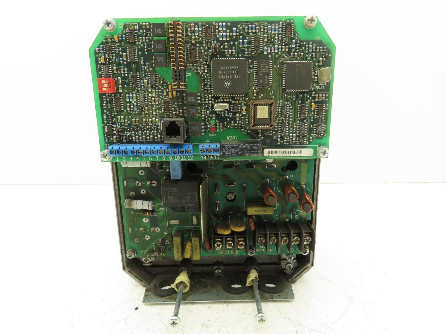 ABB ACS201-2P1-3-00-10 ACS 200 AC VFD Drive 480V 3.2A Missing Cover