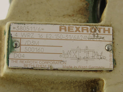 Rexroth 4WRZ 16 E2-150-31/6A24N9ETZ4/D3M Proportional Directional Valve