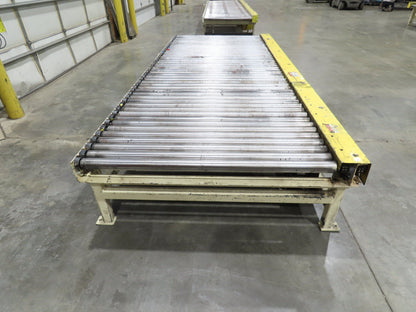 54"x 12' Pallet Transfer Conveyor 2.5" Roller 460V Chain Drive 60 FPM