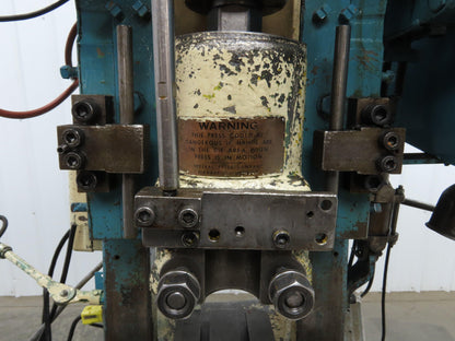 Federal No 3 Mechanical OBI Punch Press 32 Ton 2-1/2" Stroke 7" Throat 3Hp 3Ph