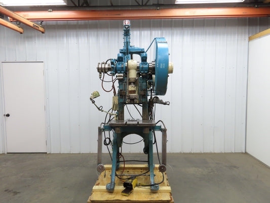 Federal No 3 Mechanical OBI Punch Press 32 Ton 2-1/2" Stroke 7" Throat 3Hp 3Ph