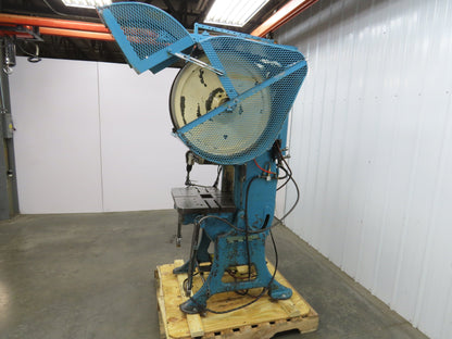 L&J No 3 Mechanical OBI Punch Press 22 Ton 4" Stroke 7" Throat 3Hp 3Ph 220/440V