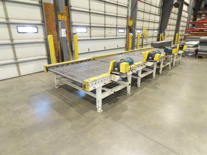 54" Pallet Conveyor 2.5" Roller 1Hp 460V Chain Drive 60 FPM 20' Length