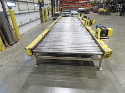 54" Pallet Conveyor 2.5" Roller 1Hp 460V Chain Drive 60 FPM 20' Length