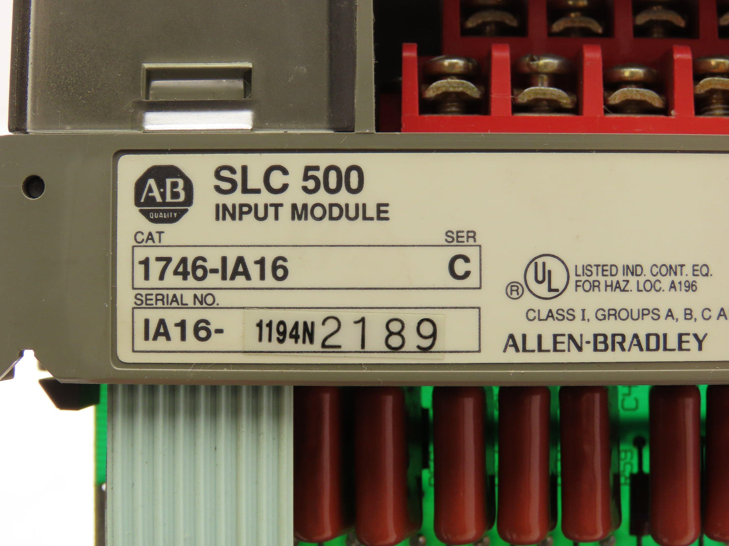 Allen-Bradley 1746-IA16 SLC500 16-Channel Input Module 115VAC Ser C Lot of 4