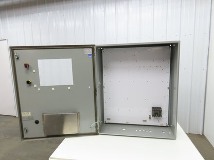 Wiegmann N412363010C Electrical Enclosure Control Panel 36x30x10" 12x9" Cutout