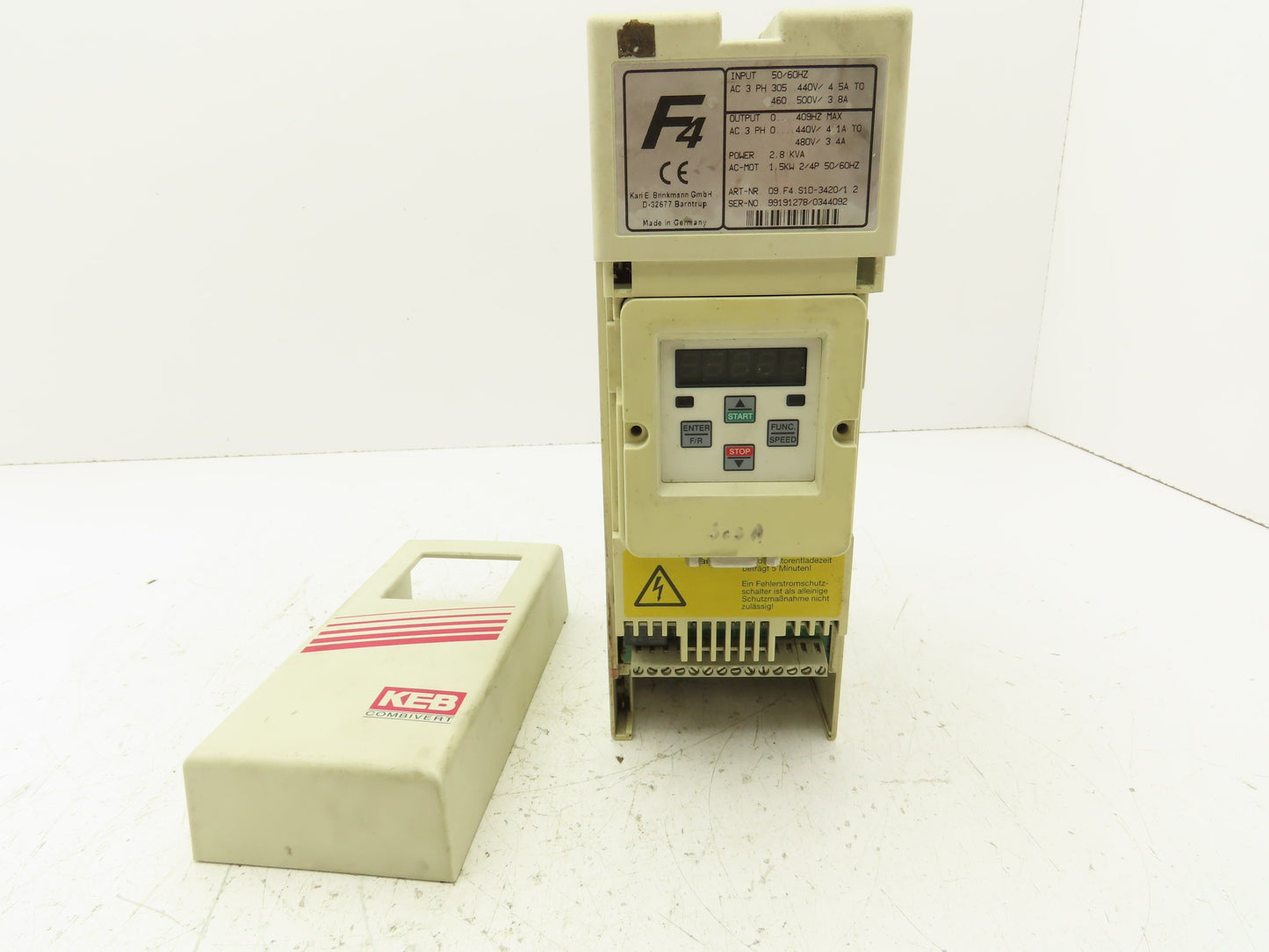 KEB 09.F4.S1D-3420 V1.2 Combivert AC Inverter Drive 3PH 2.8KVA 480V 3.4A