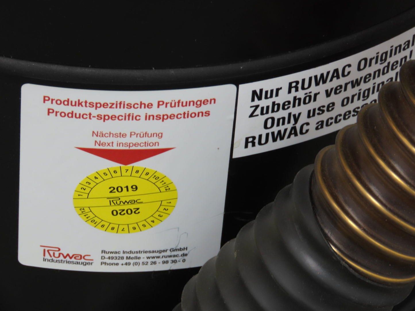 Ruwac DS 1402 LS M Industrial Mobile Vacuum 440 CBM/H 213mbar 3Ph 400V 4kw