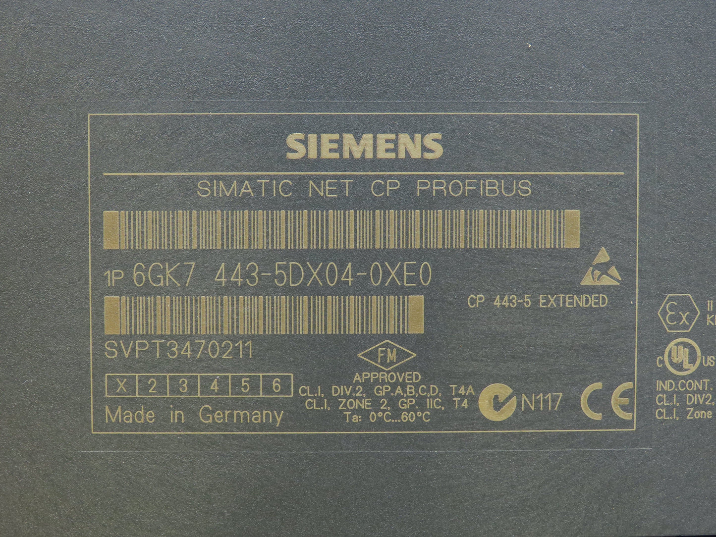 Siemens 6GK7 443-5DX04-0XE0 Simatic Net CP Profibus CP 443-5 EXT
