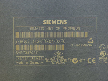 Siemens 6GK7 443-5DX04-0XE0 Simatic Net CP Profibus CP 443-5 EXT