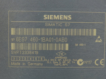 Siemens 6ES7460-1BA01-0AB0 Transmitter Interface Module IM460-1