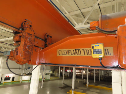 Cleveland Tramrail 16 Ton Double Girder Underhung Bridge Crane 43' Span w/Remote