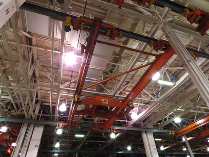 Cleveland Tramrail P&H 15 Ton Double Girder Bridge Crane 34' 10" Span w/Remote
