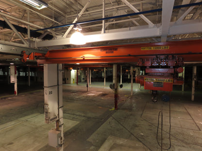 Cleveland Tramrail P&H 6 Ton Single Girder Underhung Bridge Crane 35' 10" Span