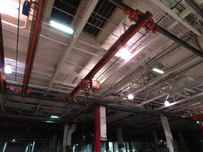 Cleveland Tramrail P&H 5 Ton Single Girder Underhung Bridge Crane 34' 10" Span
