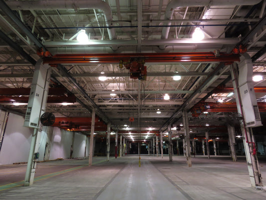 Cleveland Tramrail P&H 5 Ton Single Girder Underhung Bridge Crane 34' 10" Span