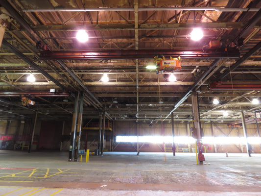 Cleveland Tramrail P&H 4 Ton Single Girder Underhung Bridge Crane 34' 10" Span