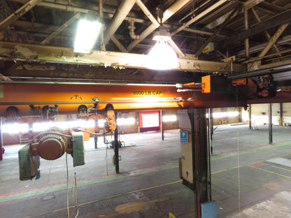Cleveland Tramrail P&H 4 Ton Single Girder Underhung Bridge Crane 34' 10" Span