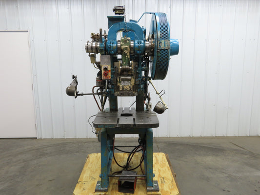 L&J No 18 Mechanical OBI Punch Press 18 Ton 2" Stroke 6" Throat 1.5Hp 3Ph