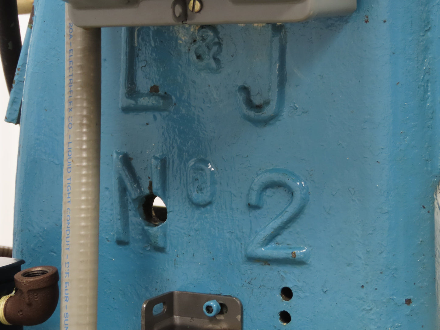L&J No 2 Mechanical OBI Punch Press 18 Ton 2" Stroke 5-1/2" Throat 1.5Hp 3Ph