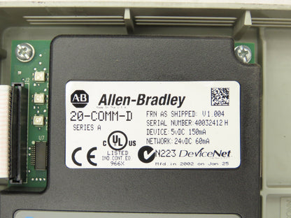 Allen Bradley 20AD3P4A0AYNANNN PowerFlex 70 Variable AC Drive VFD 2Hp 480V 3PH