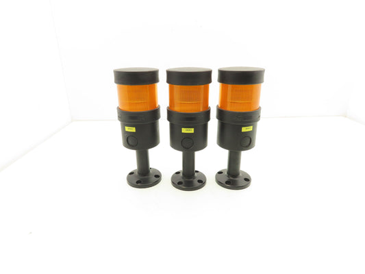 Telemecanique XVB C2B5 Modular Stack Light Tower Amber 24V Steady Base Lot of 3