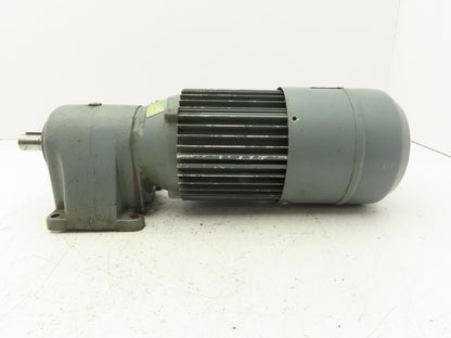 ABM DB10H/G80/4D71AX-4 Inline Gearmotor w/Brake .25kw 230/460V 3PH 96rpm 15:1