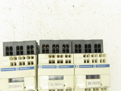 Telemecanique LC1D093 BL Contactor 24VDC Coil 5HP 480VAC 9A 3PH Lot of 3